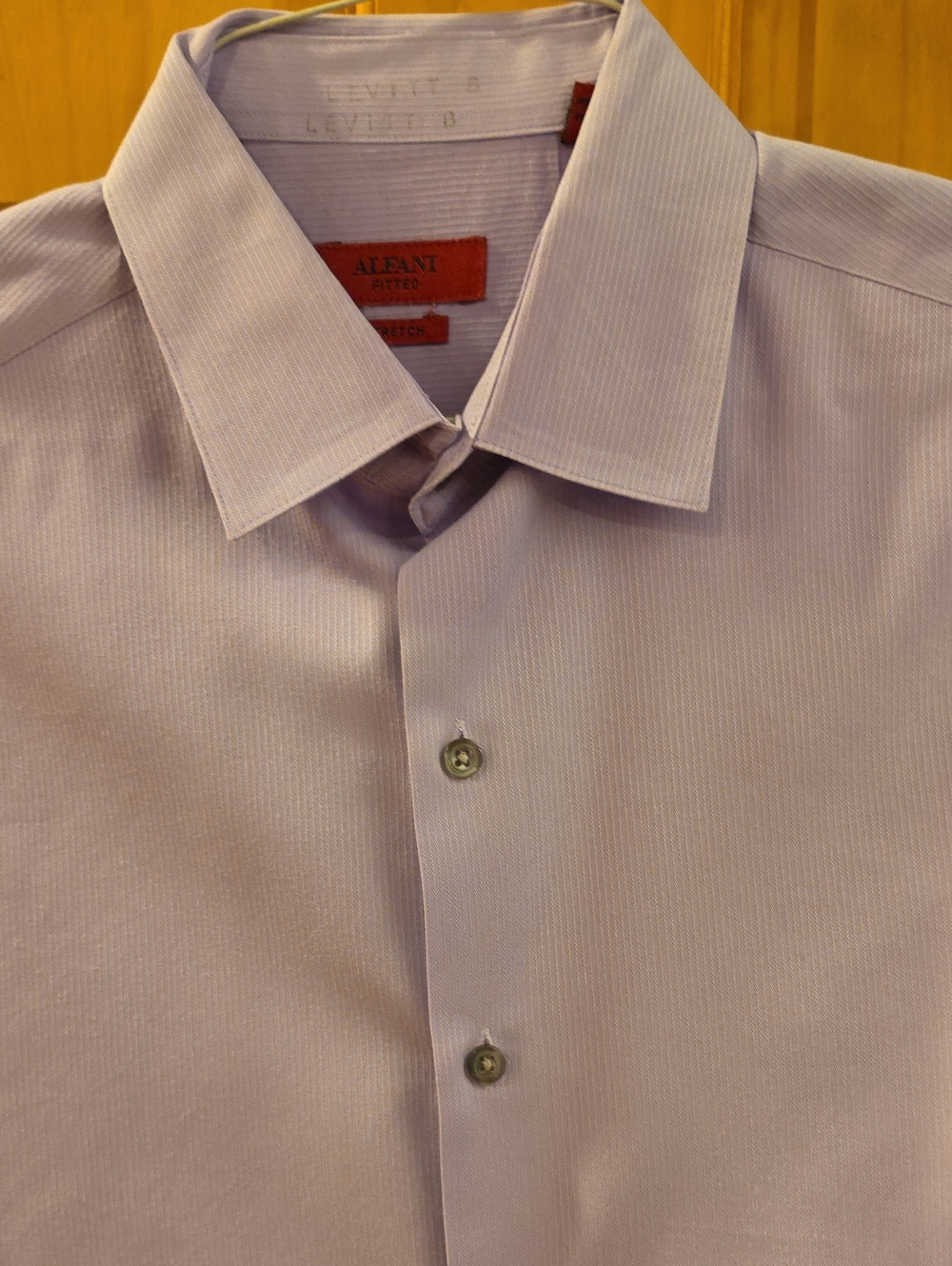 Alfani Men's Fitted Dress Shirt in Light Lavender